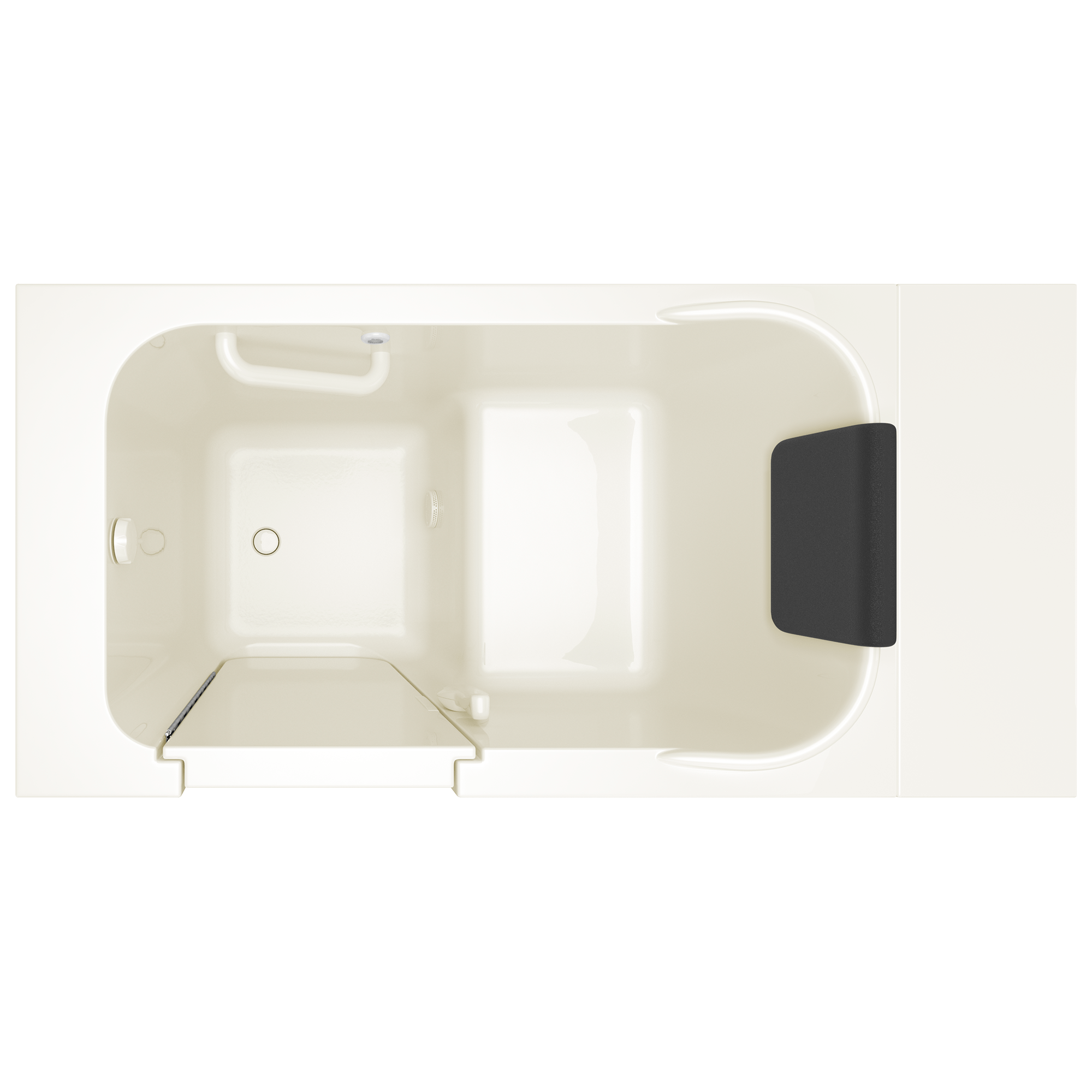 Gelcoat Premium Series 28 x 48-Inch Walk-in Tub With Soaker System - Left-Hand Drain